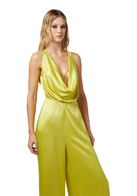 Fluid crepe jumpsuit with bra accessory ELISABETTA FRANCHI | dress | TU02042E2271